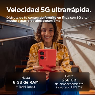 Motorola moto g35 5G 17,1 cm (6.72'') SIM doble Android 14 USB Tipo C 4 GB 128 GB 5000 mAh Rojo