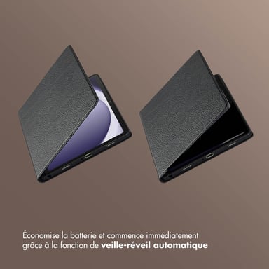 Selencia Coque tablette Riva pour Samsung Galaxy Tab A9 Plus - Noir