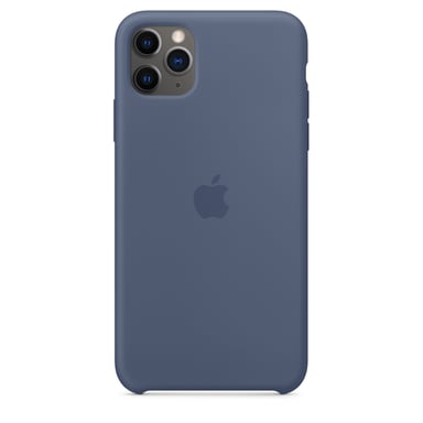 Coque en silicone pour iPhone 11 Pro Max Bleu