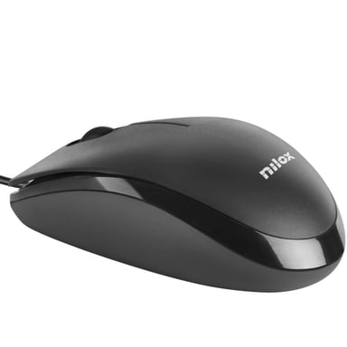 Mouse da tavolo Nilox MOUSB1003 USB Type-A ottico da 1600 DPI