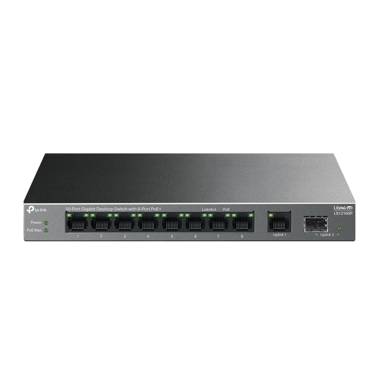 TP Link LiteWave LS1210GP commutateur réseau Non géré Gigabit Ethernet 101001000 Connexion Ethernet supportant 'alimentation via ce port PoE Neuf - vue 7