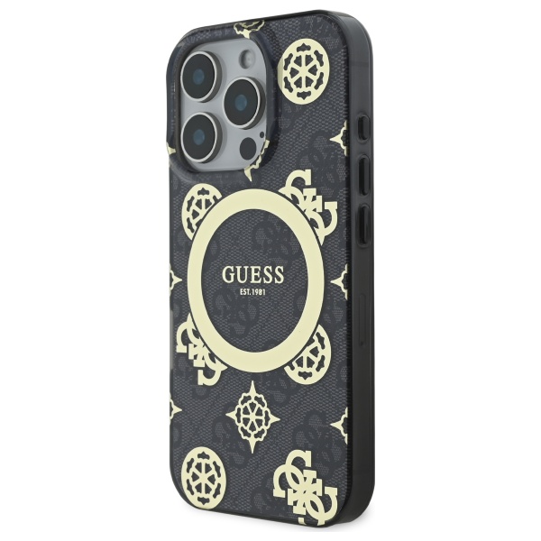 Guess IML Peony On 4G Background Case with MagSafe for iPhone 16 Pro Max 6.9 GUHMP16XH4PYEEK