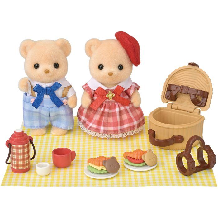 5852 Set Pique nique Sylvanian Families Biscuit Bear frère et sœur - vue 3