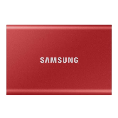 SSD EXT SAMSUNG T7 1TO rojo metálico USB 3.2 Gen 2 MU-PC1T0R/WW