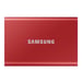 SSD EXT SAMSUNG T7 1TO rojo metálico USB 3.2 Gen 2 MU-PC1T0R/WW