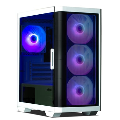 Zalman M4 WHITE Unità centrale Mini Tower Nero, Bianco