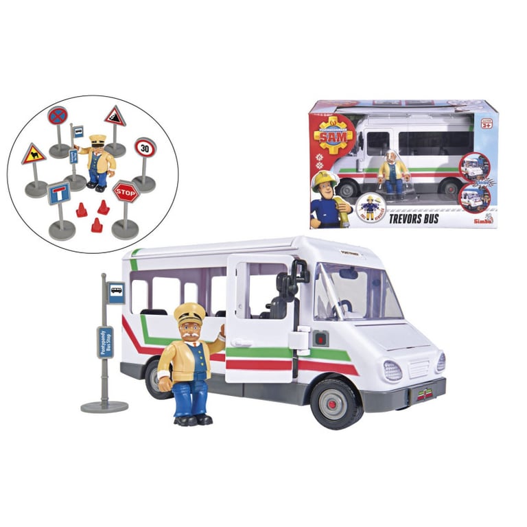 Sam Le Pompier Le Bus De Trevor Avec Figurine - vue 4