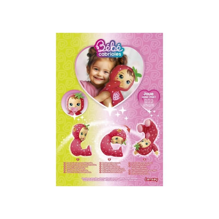 Poupon LANSAY Mon bébé cabrioles Lina la fraise Dès - vue 4