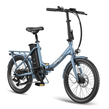 Bicicleta eléctrica FAFREES F20 Lasting - Motor 250W Batería 36V18.2Ah Autonomía 120KM - Gris Azul