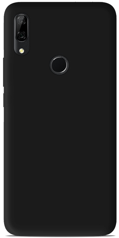 Coque silicone unie compatible Mat Noir Huawei P Smart Z