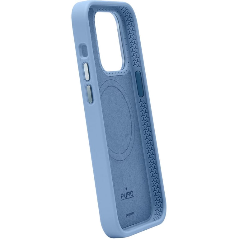 Funda De Silicón Con Magsafe Para El Iphone 15 Pro Max Azul Invierno