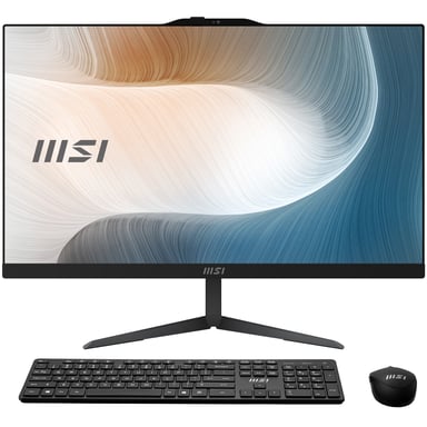 MSI Modern AM242 1M-1082FR Intel Core 5 120U 60,5 cm (23,8'') 1920 x 1080 pixel PC All-in-One 16 GB DDR5-SDRAM 512 GB SSD Windows 11 Pro Wi-Fi 6E (802.11ax) Nero
