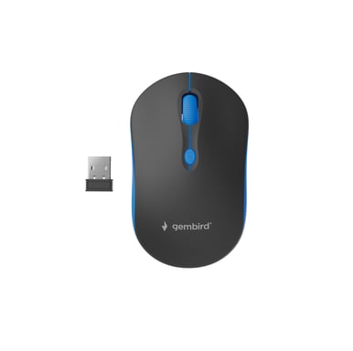 Gembird WIRELESS OPTICAL MOUSE MUSW-4B-03-B 1600DP - Maus souris Bureau Ambidextre RF sans fil Optique 1600 DPI