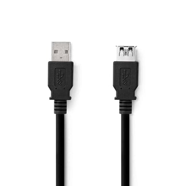 Nedis CCGL61010BK10 câble USB USB 3.2 Gen 1 (3.1 Gen 1) 1 m USB A Noir - Neuf