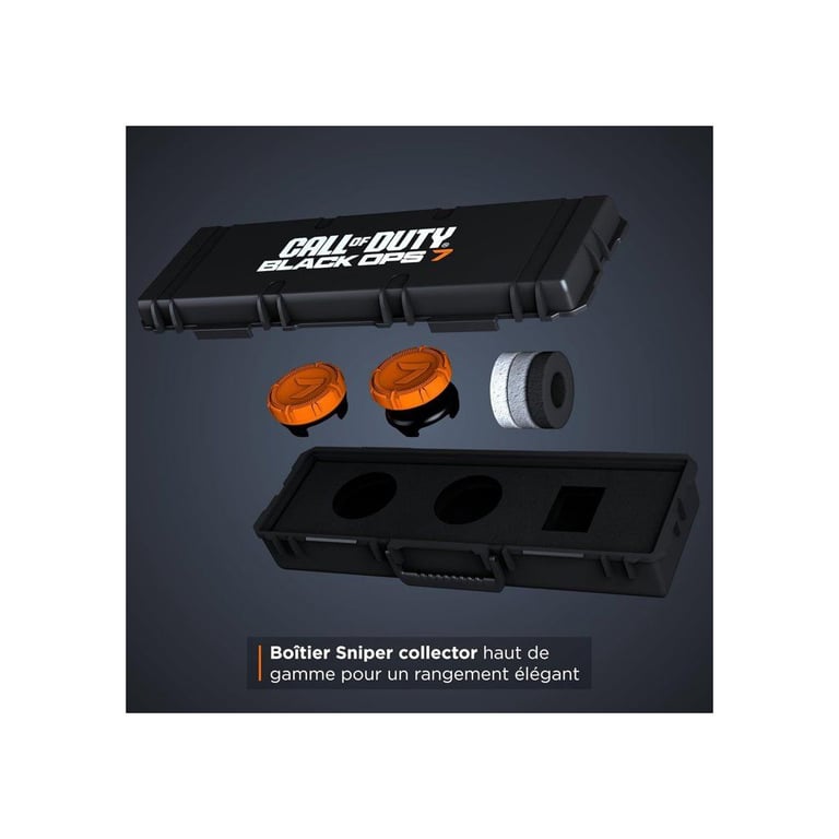Accessoire joystick STEELSERIES KontrolFreek Call of Duty Black Ops 7 Aim Boost Kit Collector Edition Orange Noir - Neuf