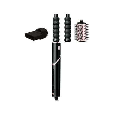 Secador de pelo y styler 2 en 1 - SHARK FLEXSTYLE - HD426EU - 3 accesorios - Negro y oro rosa - 1400 W