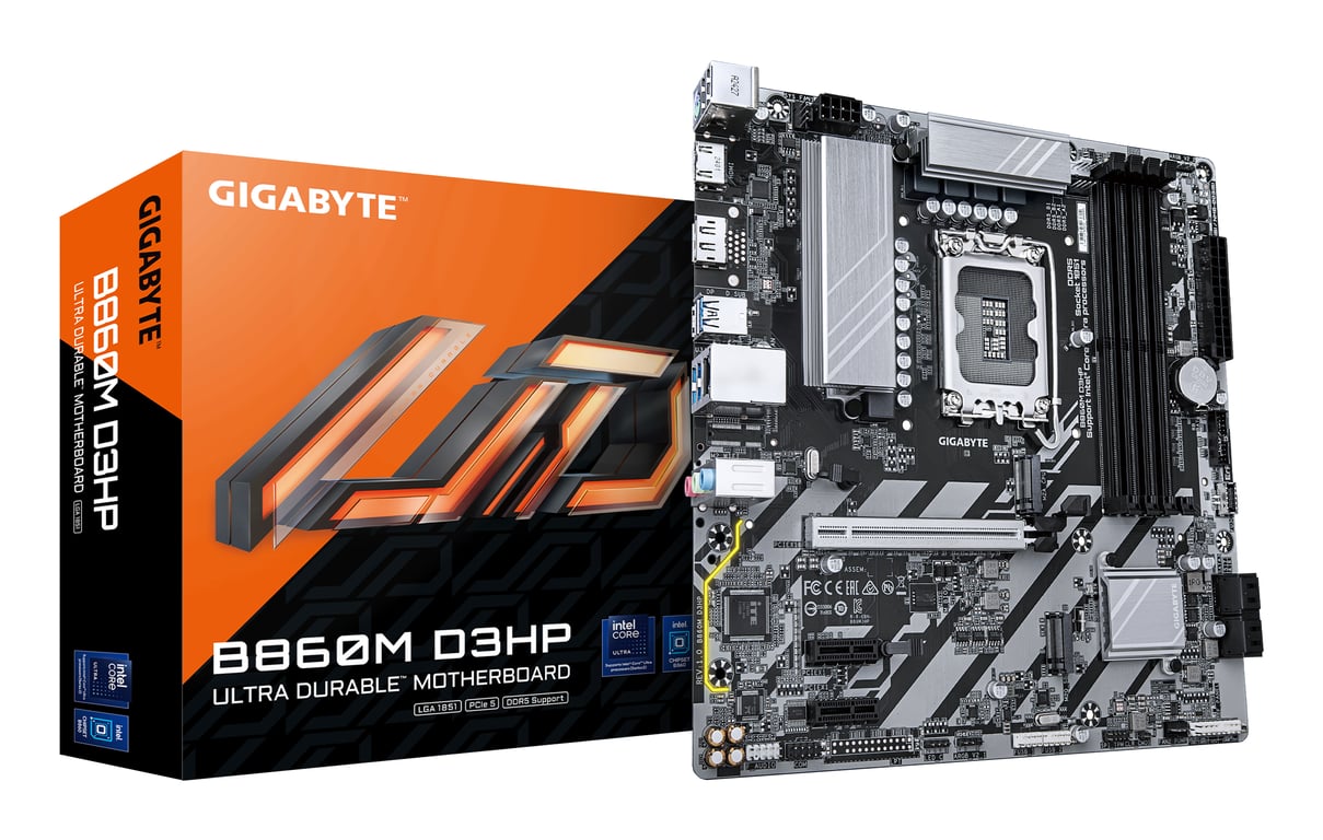 Gigabyte B860M D3HP - vue 2