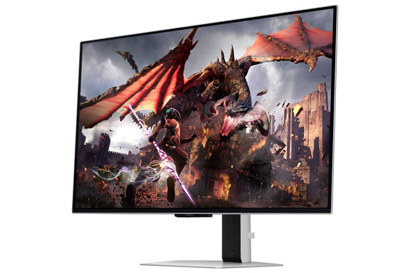 Samsung G80SD PC schermo piatto 81,3 cm (32'') 3840 x 2160 pixel 4K Ultra HD OLED Argento