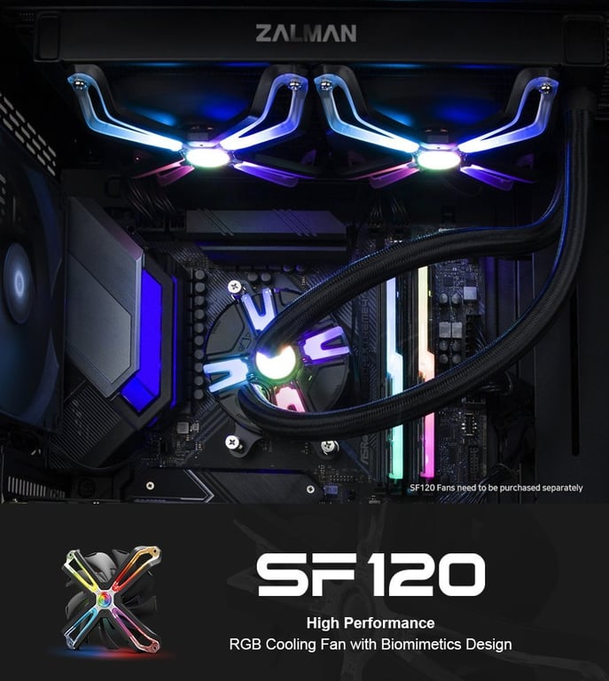 ZALMAN Kit Watercooling AIO Reserator5 Z RGB 360mm Neuf - vue 2