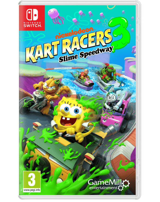Nickelodeon Kart Racers 3 Slime Speedway 3 Nintendo SWITCH Neuf