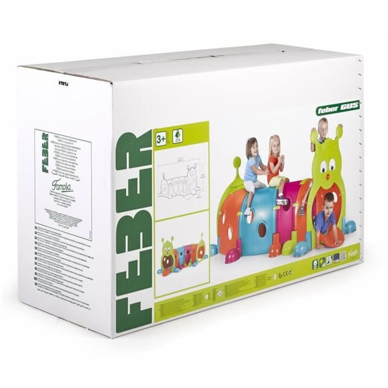 Aire de jeux Tunnel Febergus Chenille plastique anti UV FEBER - vue 3