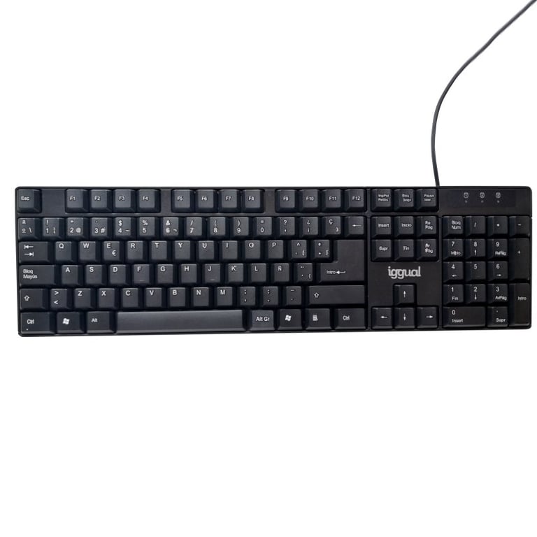 iggual IGG317501 clavier Bureau USB QWERTY Neuf