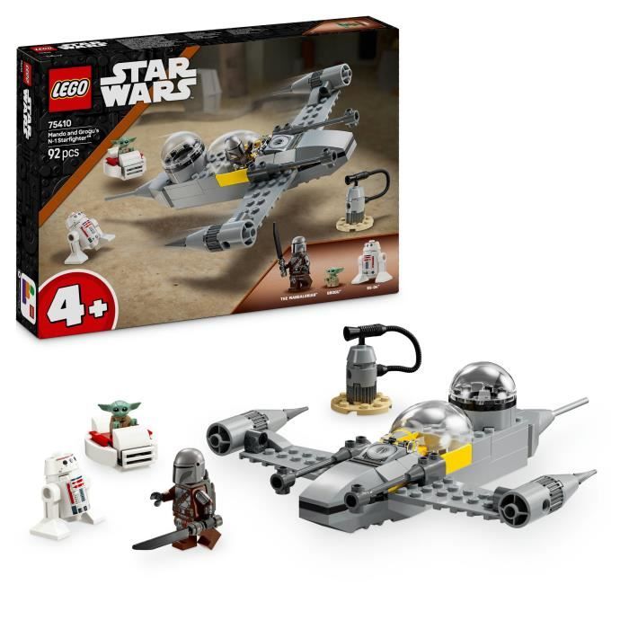 Star Wars : The Mandalorian 75410 Le chasseur N-1 de Mando et Grogu - Jeu des 4 ans - Neuf