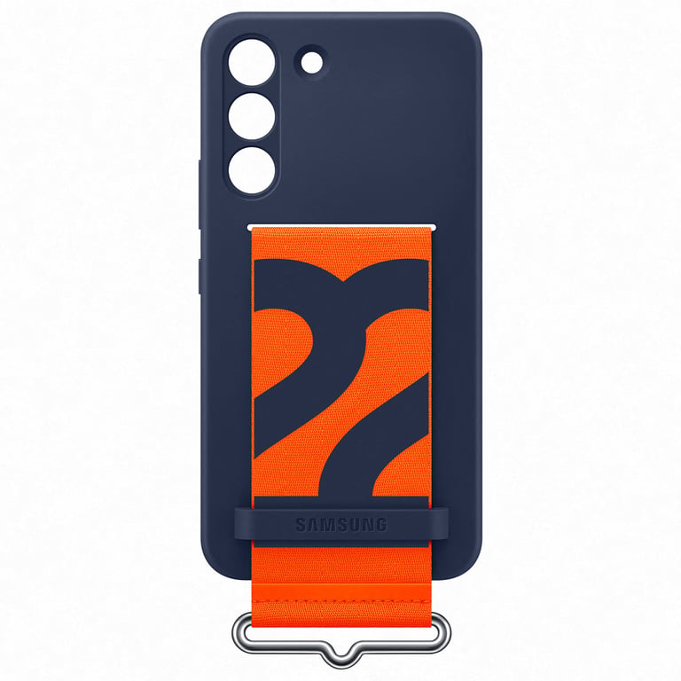 Samsung Coque G S22 5G Silicone avec lanière Bleu marine Bleu - vue 3