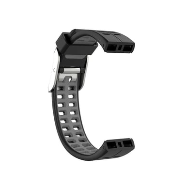 Correa de silicona compatible con Polar V800, Negro / Gris