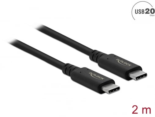 DeLOCK Câble USB4 20 Gbps 2 m