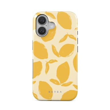 Burga Funda para iPhone 16 MagSafe Tough A prueba de golpes Modelo Lemon Tart Amarillo
