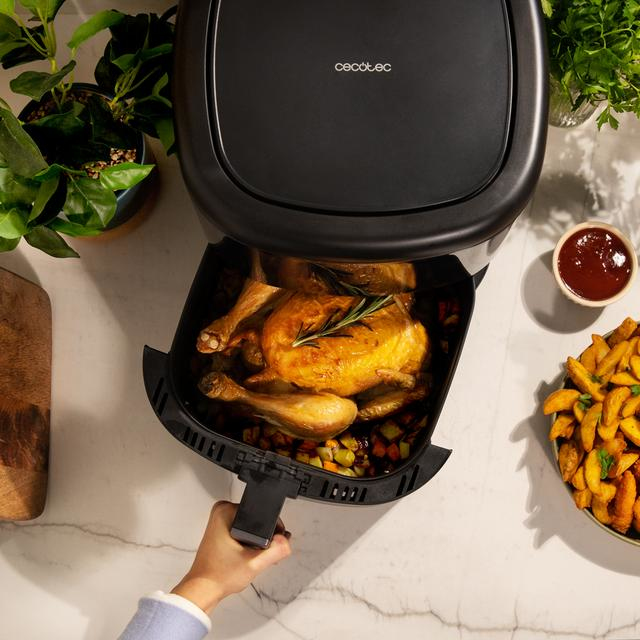 Cecotec Friteuse sans Huile 6 Cecofry Bombastik 6000. Air Fryer de Technologie PerfectCook Régulation de la Température et du Temps Commande Tactile 12 Modes Minuterie 60 min - vue 3