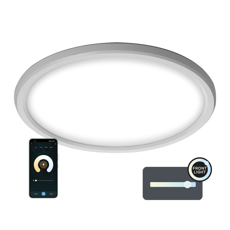 Ksix Smartled Plafond Intelligent Duo CCT RGB Contrôle par APP 42cm Neuf - vue 2