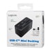 LogiLink CR0046 base para portátil y replicador de puertos Alámbrico USB 3.2 Gen 1 (3.1 Gen 1) Type-C Negro