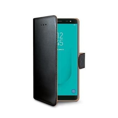 Celly WALLY758 funda para teléfono móvil 14,2 cm (5.6'') Funda cartera Negro