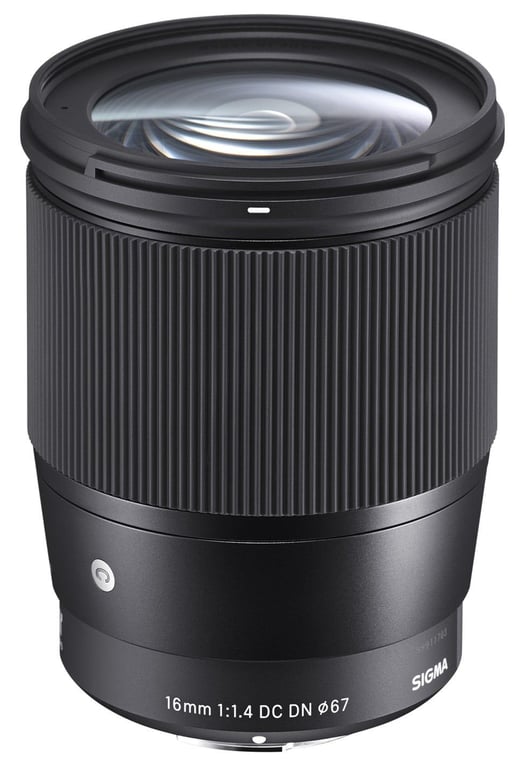 Objectif hybride Sigma 16 mm f1.4 DC DN Contemporary Monture Sony E - vue 4