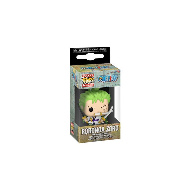 Funko Pop! Keychain: One Piece Roronoa Zoro Mini Figurine en Vinyle à Collectionner Porte clés Fantaisie Cadeau de Noël Idée de Cadeau Produits Officiels Anime Fans Mini Figurine - vue 1
