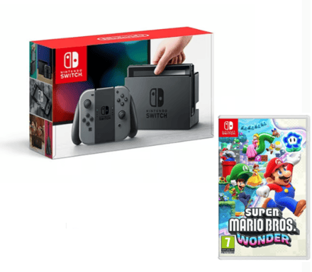 Switch Grise 32 Go & Super Mario Bros Wonder