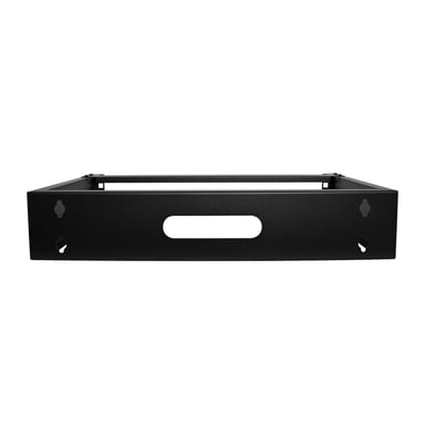 StarTech.com Rack de 2U de Pared para Equipo de Redes - 14'' de Profundidad (Perfil Bajo) - Bracket de 19 Pulgadas para Paneles de Parcheo o Servidores - Soporta 35kg - Negro