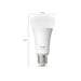 Ampoule connectée Philips Hue White ambiance A67 E27 1600 lm (11,8W, Bluetooth/Zigbee, dimmable) Blanche