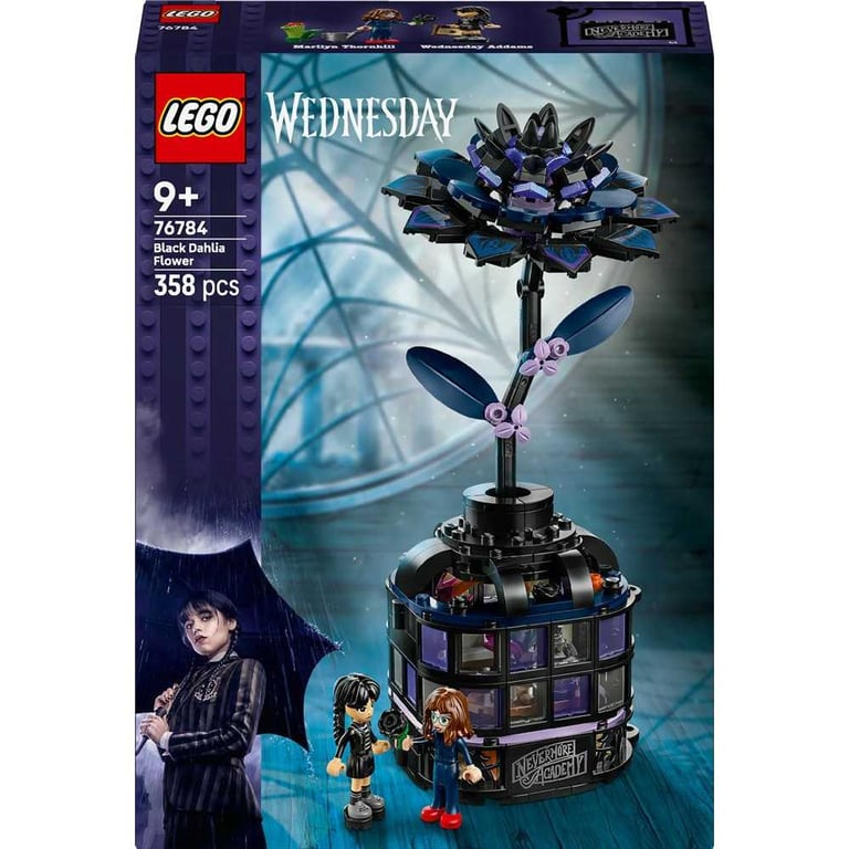 Jeu de construction LEGO Wednesday 76784 The Black Dahlia 358 pièces Noir/Violet - Neuf