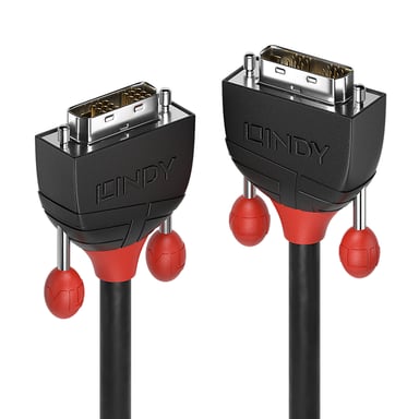 Lindy 36259 câble DVI 10 m DVI-D Noir