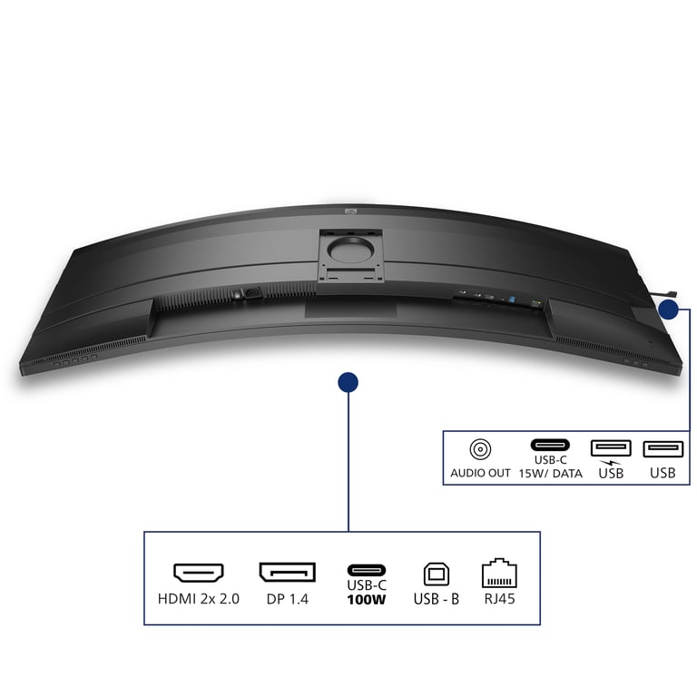 Philips 5000 series 49B2U5900C/00 écran plat de PC 124 cm (48.8 ) 5120 x 1440 pixels Dual QHD LCD Noir - Neuf