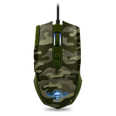 Commando Elite Edition Ratón Gamer de Camuflaje con Disparo Rápido