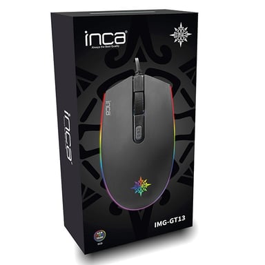 Inca IMG-GT13 mouse Gaming Ambidestro USB tipo A 1200 DPI (INCA Gaming Maus IMG-GT13 1200 DPI,)