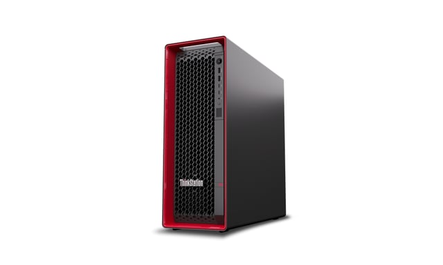 Lenovo ThinkStation P5 Intel® Xeon® W w3-2425 32 GB DDR5-SDRAM 1 TB SSD Windows 11 Pro for Workstations Torre Puesto de trabajo Negro, Rojo