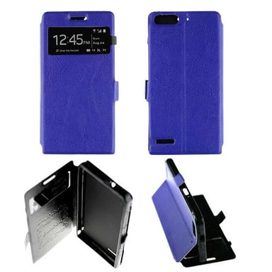 Funda Folio azul compatible con Huawei Ascend G6