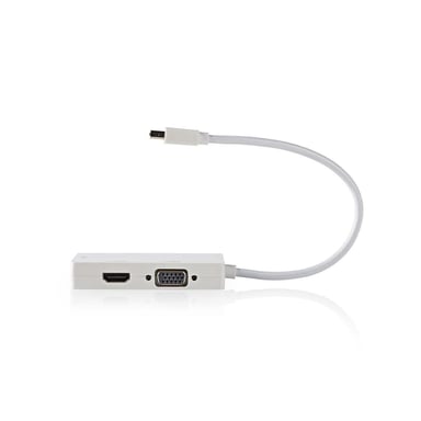 Nedis CCGP37465WT02 0,2 m Mini DisplayPort VGA (D-Sub) cavo video e adattatore Bianco