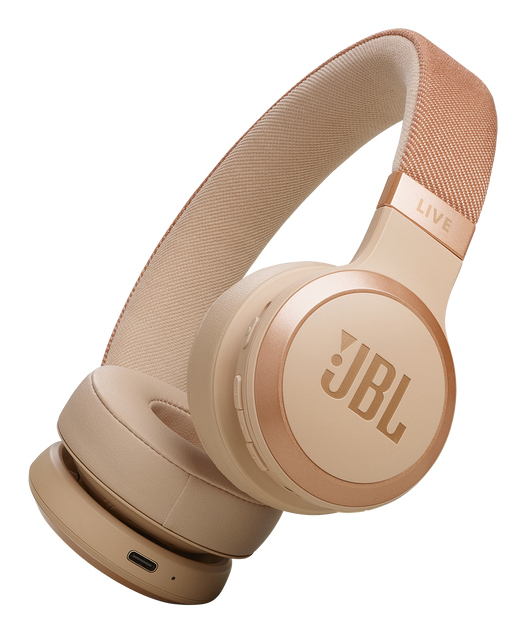 JBL Live 670NC Casque Sans fil Arceau Appels/Musique Bluetooth Sable - Neuf