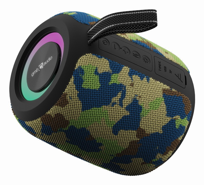Haut-Parleur Gembird SPK-BT-LED-05-CM – Portable Mono avec Effet LED RVB - vue 2
